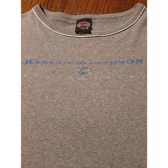 Vintage Large 2001 Harley Davidson Daytona Beach Grey Short Sleeve Tee TShirt - Picture 4 of 7